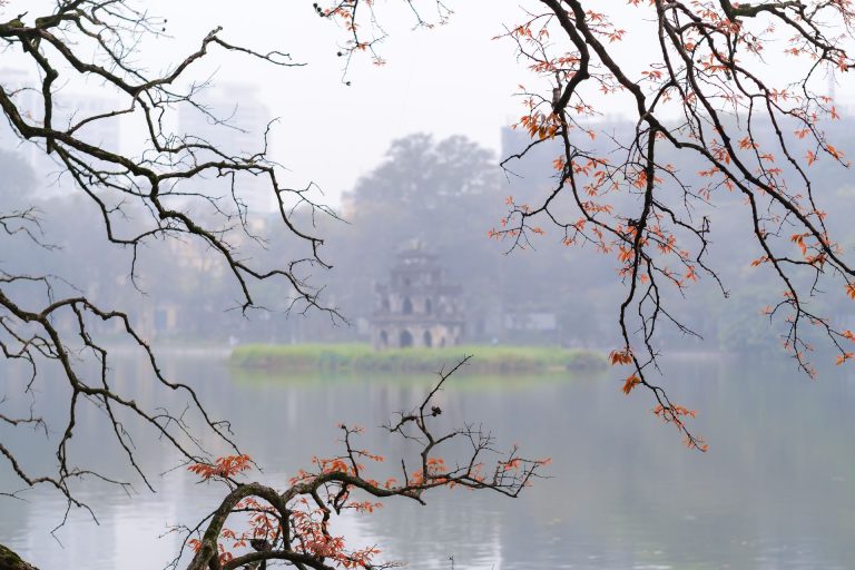 Turtle Tower on Hoan Kiem Lake, Hanoi