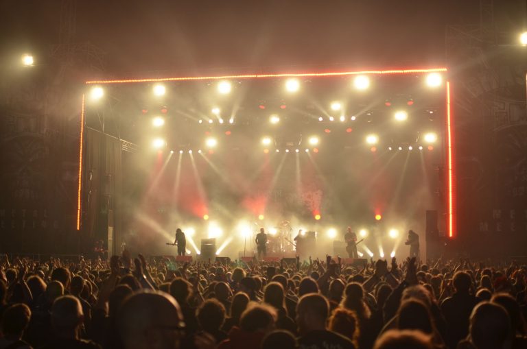 Stage lighting at a live show